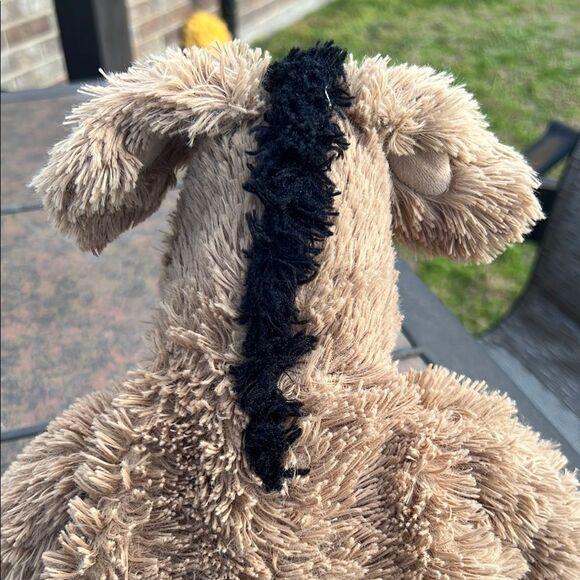 Warmies Adorable Brown Plush Weighted Donkey Toy - Picture 7 of 12